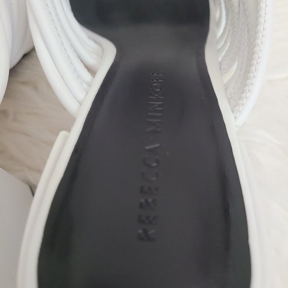 REBECCA MINKOFF Calanthe Strappy Block Heel Sandals Vegan Leather Sz 8 M - Picture 9 of 13